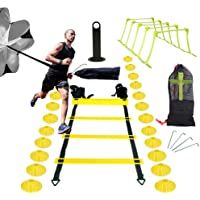 InLoveArts Speed ​​Ladder Training Set- Agility Ladder Set- Ejercicio de Entrenamiento Personal y Fuerza- Incluye…